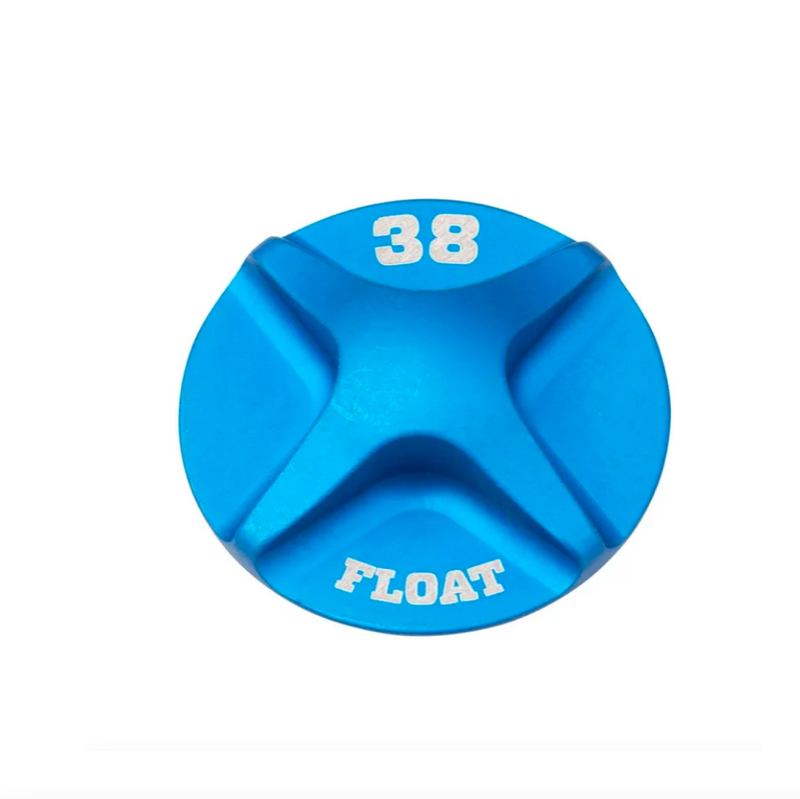 FOX 38 FLOAT Air Top Cap, Al, Blue Ano 234-04-554